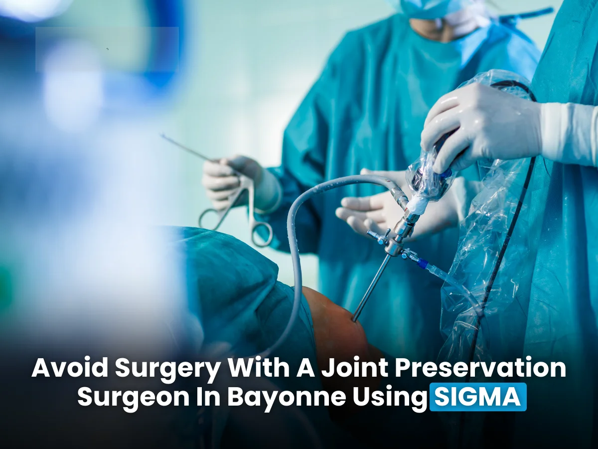 Orthopedic surgeon performing joint preservation surgery