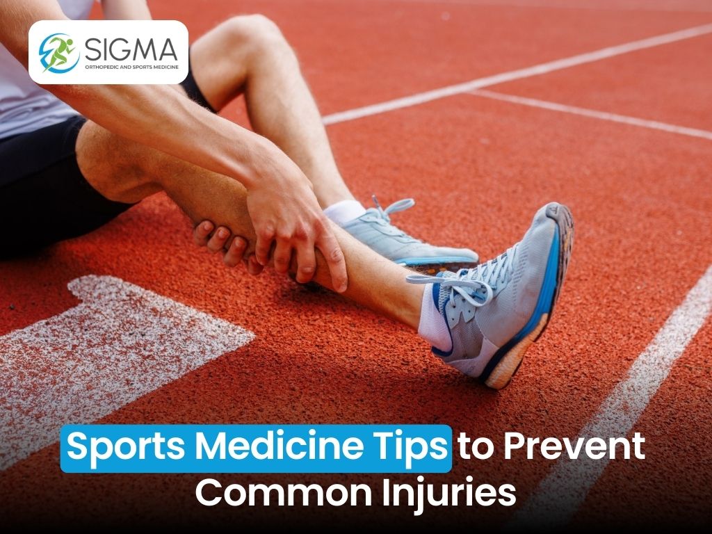 An athlete holding their lower leg due to a sports injury.